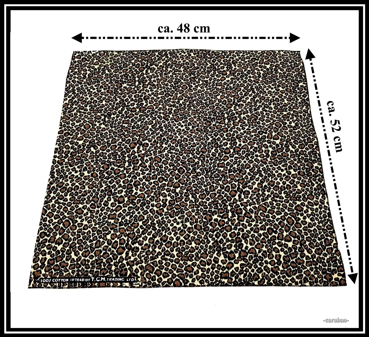 Foulard & Sciarpe: Bandana / Leopard-Muster / Braun-Beige – Nuovo (secondo la descrizione) da Winterthur venduto da -carabao- 1