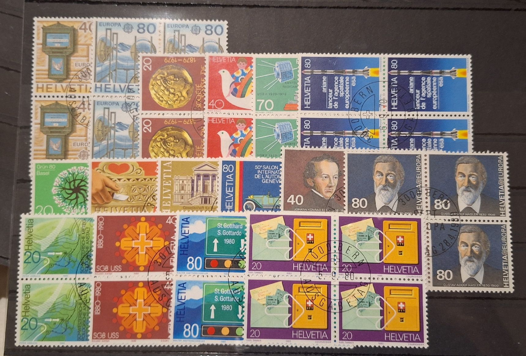 Tutti i francobolli: Div. 4er Blocks Schweiz  – Usato da Balgach venduto da SIMEON27 2