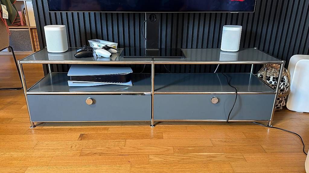 Meubles TV: System 4 TV-Lowboard / Sideboard  Anthrazit – D'occasion à Rikon im Tösstal par abd_67zx