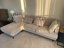 Ecksofa Beige links | Neuwertig | 247 × 165 cm
