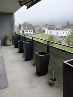 Pflanzgefäss quadratisch dunkelgrau
