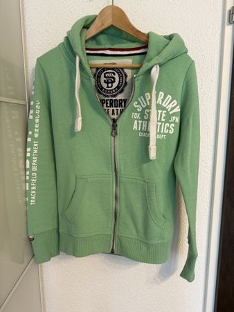 Superdry Zip Hoodie hellgrün Gr. S - sehr bequem