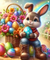Diamond Painting : Osterhase 30x30cm