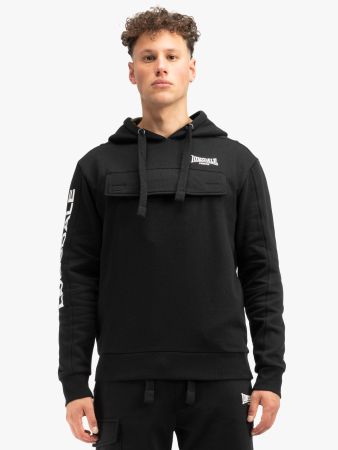 Lonsdale Rushen Kapuzenpullover Schwarz/Olive