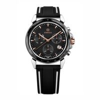 🇨🇭 JOWISSA® Chronograph Herrenuhr Schwarz Rosé 5 Bar NEU