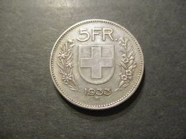 5.-Fr 1933   Superbe pièce   Superbe qualité