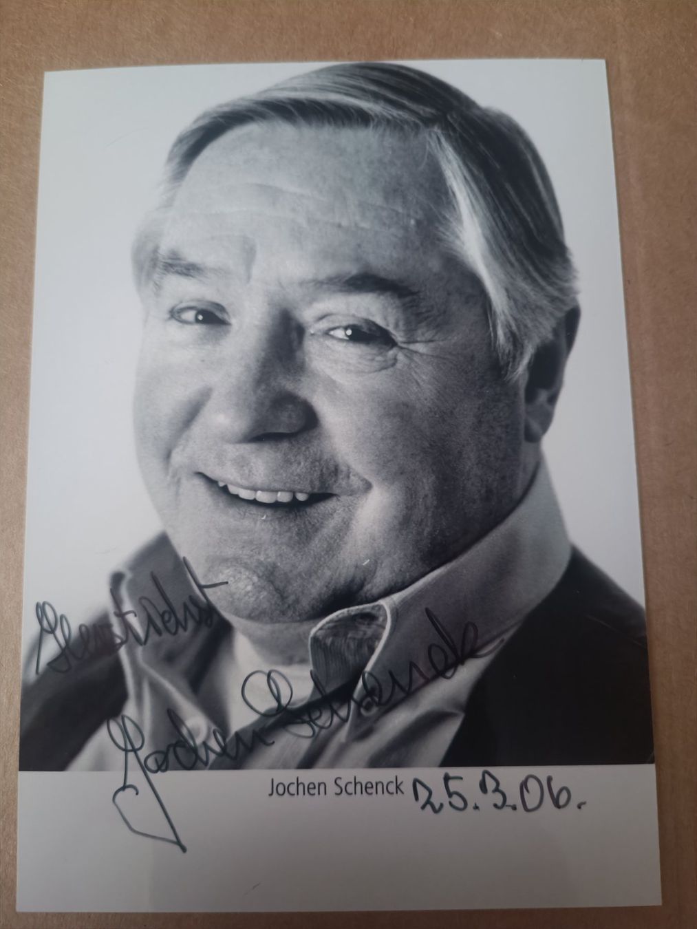 Autografi: Jochen Schenck - handsigniert - verstorben 2016 – Usato da Menziken venduto da Autogramme