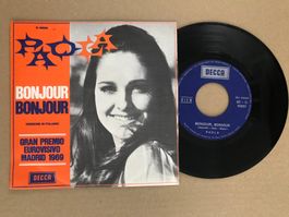 PAOLA - Bonjour Bonjour (Versione In Italiano) - Rare Single