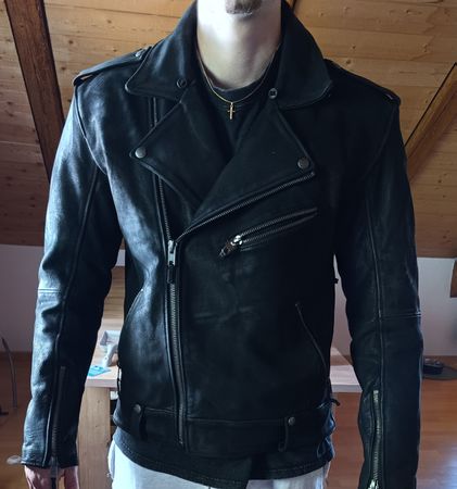 XL Motorrad Lederjacke (neuwertig)
