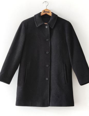 BURBERRY Angora-Wool-Cashmere-Jacke Gehrock Mantel Gr.46