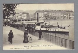 GENÈVE, ENMARCADÈRE DU HJARDIN ANGLAIS, BATEAU, ANIMÉE, *