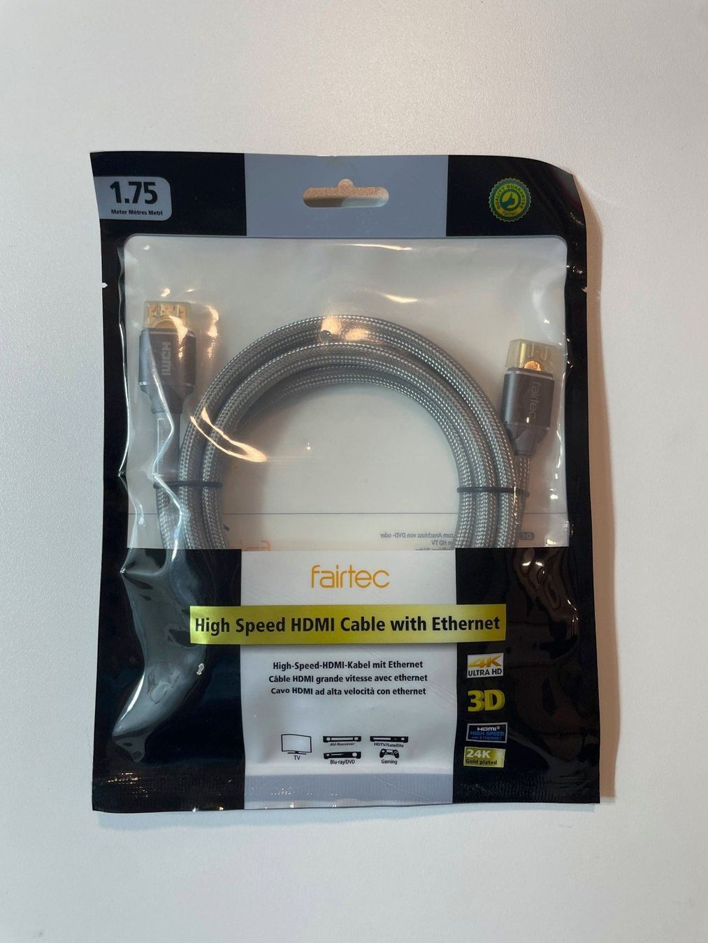 Kabel: Fairtec HDMI Kabel 1.75m 4K 3D OVP – Neu und originalverpackt aus Affeltrangen von Mowgli_123