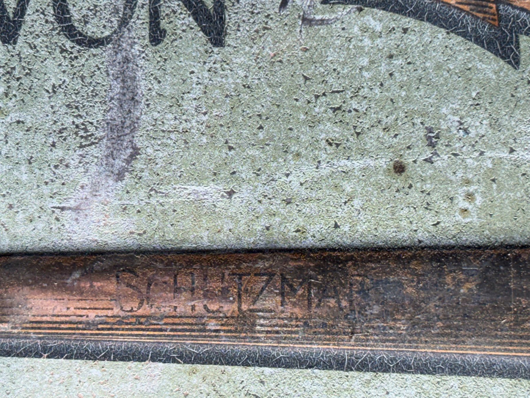 Insegne: Blechschild antik Anker Anthrazit verblasst um 1915 – Usato da Hinwil venduto da DaniBachman 7