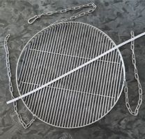 GRILL ROST 60 cm mit Dreierkette Zubehör