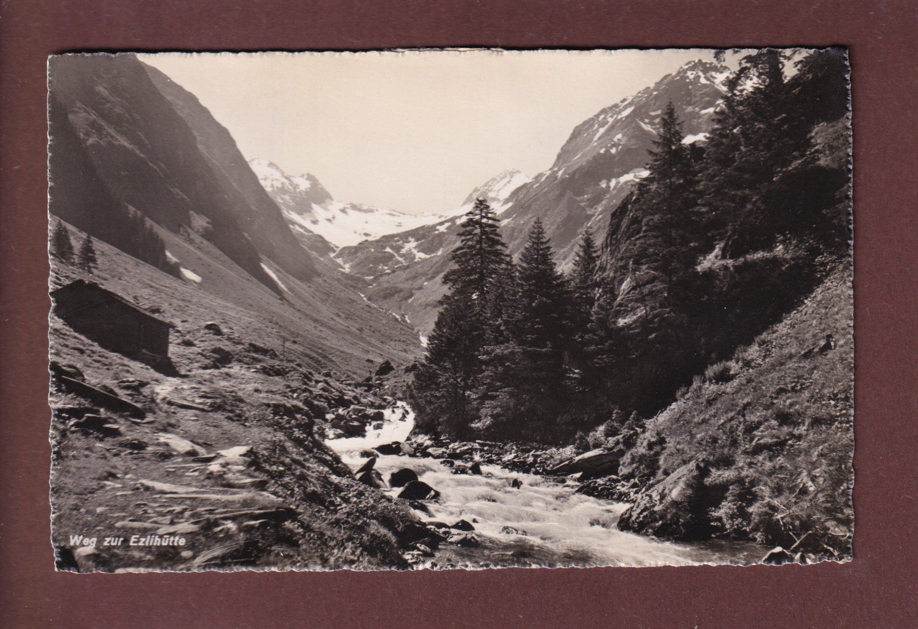 Cartoline postali: Weg zur EZLIHÜTTE – Usato da Pully venduto da nicecards