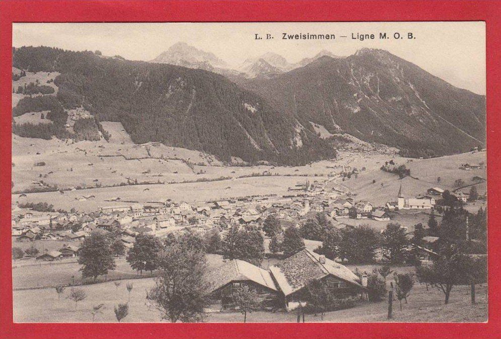 Cartoline postali: ZWEISIMMEN, LICHTDRUCK – Usato da Grüningen venduto da Kartenlaube