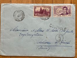 Afrique Occidentale Brief, nach Schlieren
