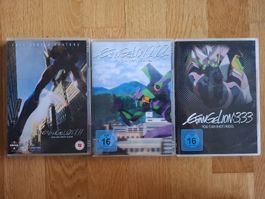 Evangelion Rebuild DVD Set 1.11 2.22 3.33 guter Zustand