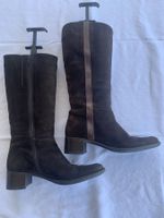 Damenstiefel Leder braun
