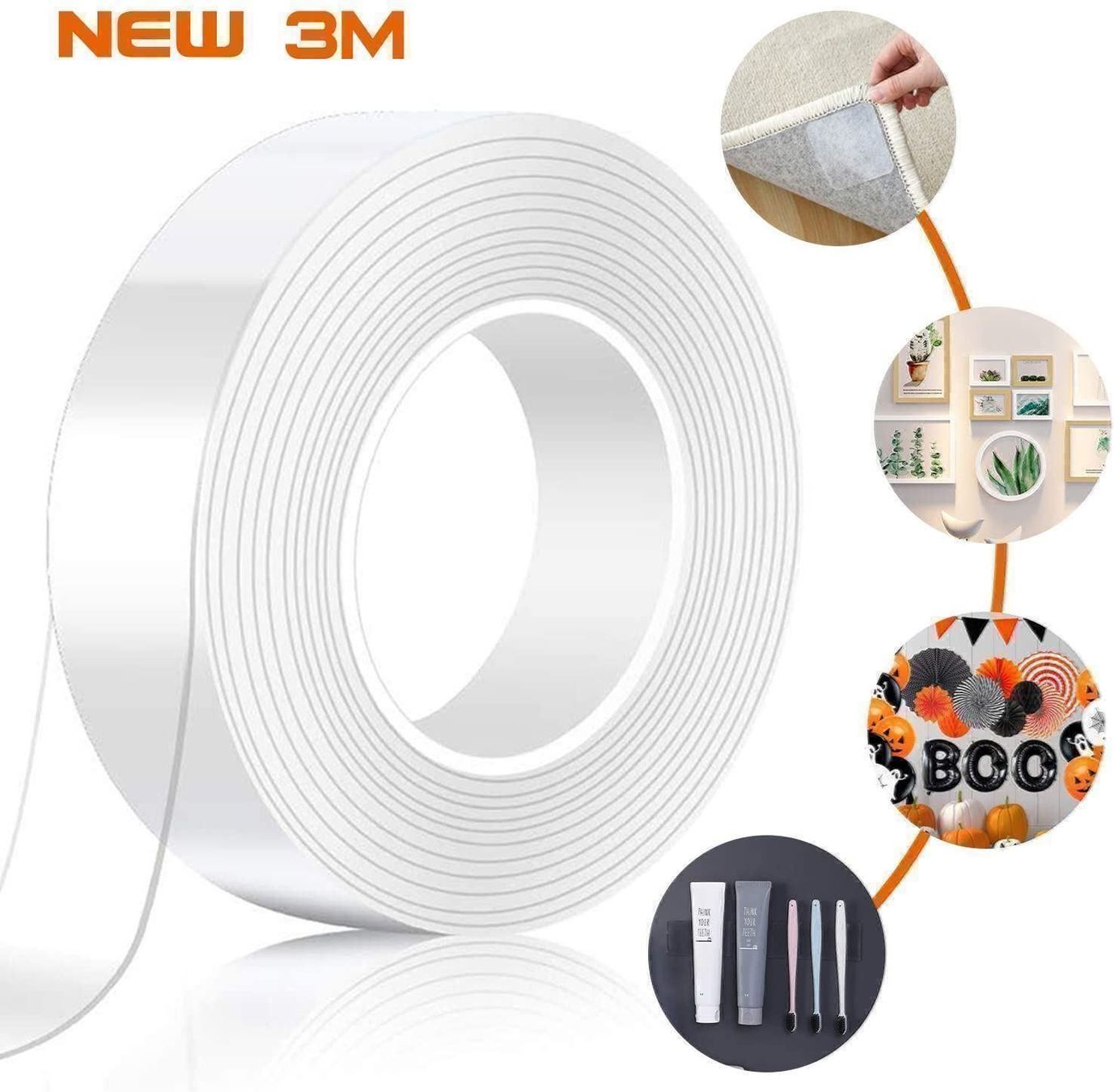 Tutti gli attrezzi: Doppelseitiges Klebeband Extra Stark 3M – Nuovo (secondo la descrizione) da Thun venduto da nuonuoshop 1