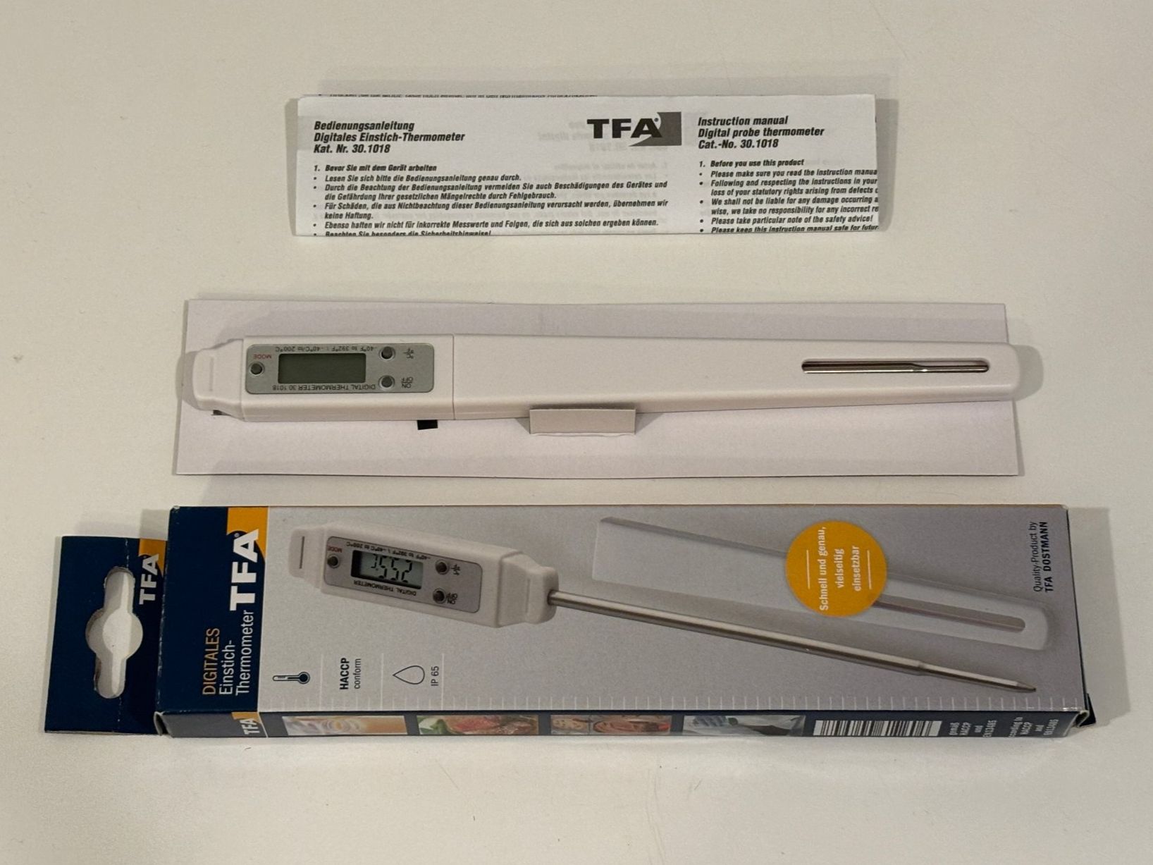 Sonstiges für Haushalt & Wohnen: TFA Dostmann Einstich-Thermometer 30.1018 neu – Neu und originalverpackt aus Winterthur von 1doodle2