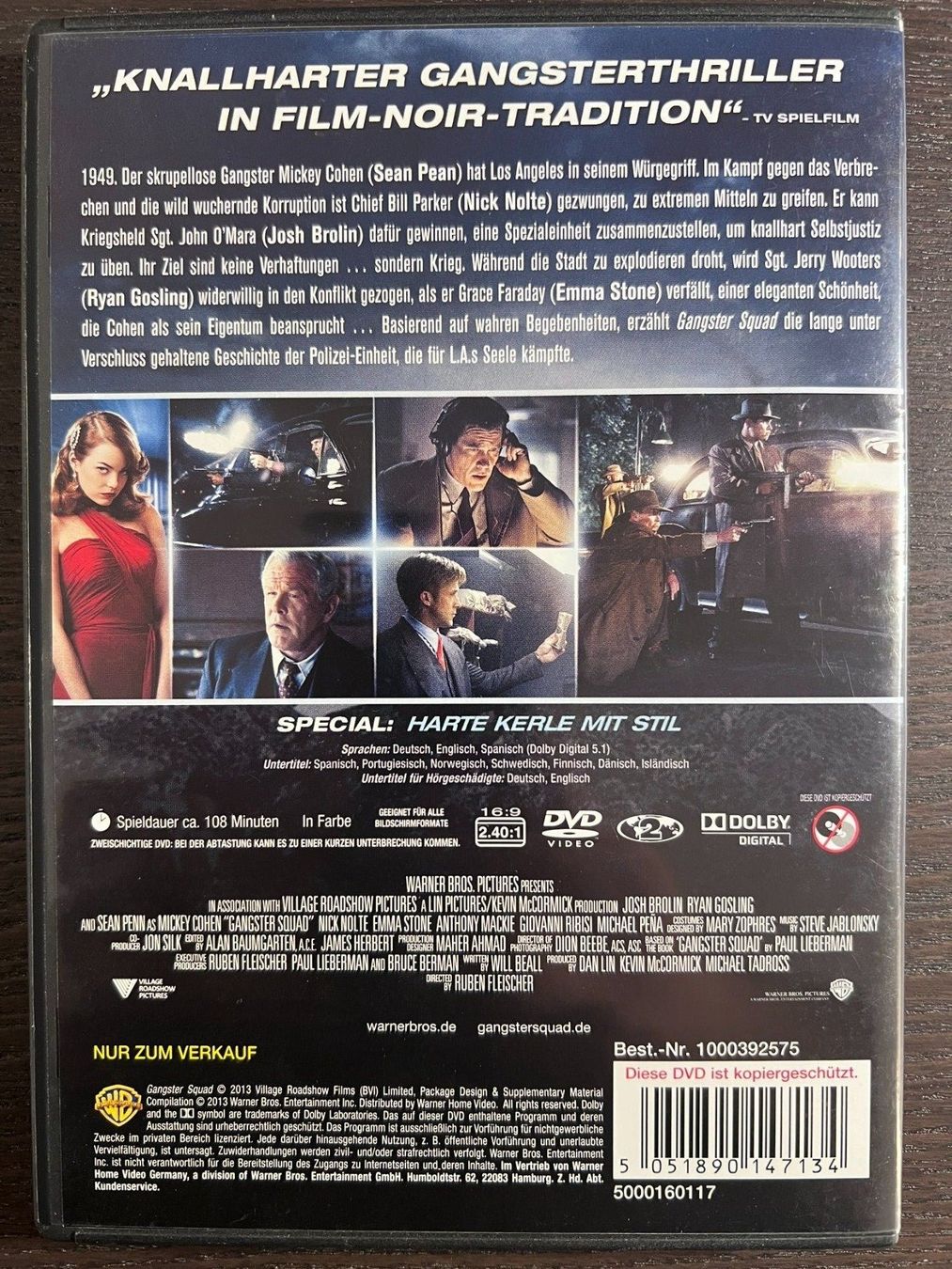 Tutti i DVDs: Gangster Squad – Usato da Zürich venduto da FilmFreunde 1