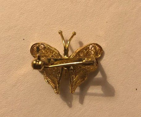Spille & Fermagli: Broche papillon plaquée or – Usato da Bern venduto da gaelle_m 3
