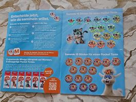 30 Stück Migros Mania Pocket Tonies Sammelsticker