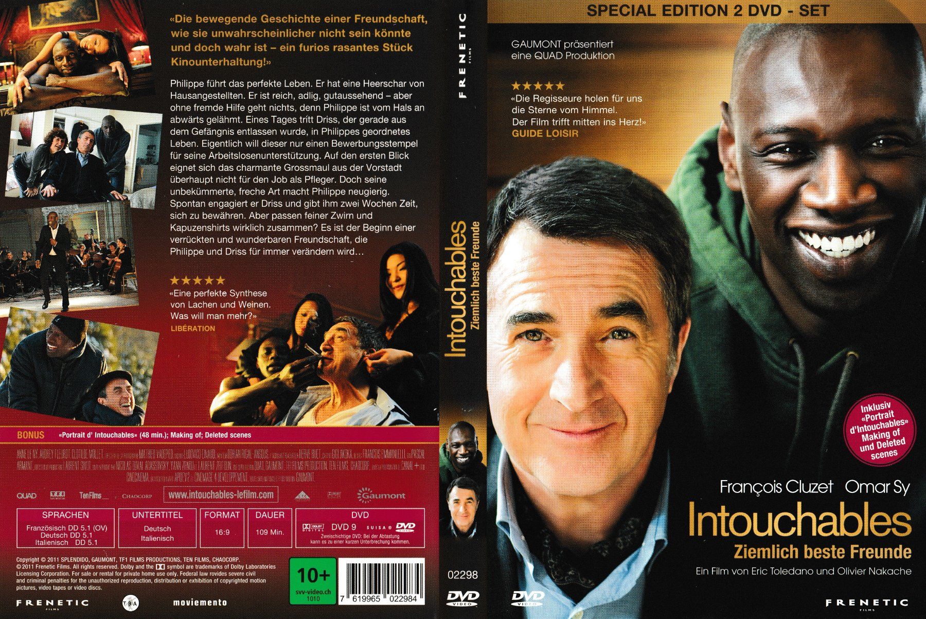 Tutti i DVDs: DVD - Intouchables / 2-Disc Special Edition – Usato da Langnau am Albis venduto da MediaRescuerKeLoX