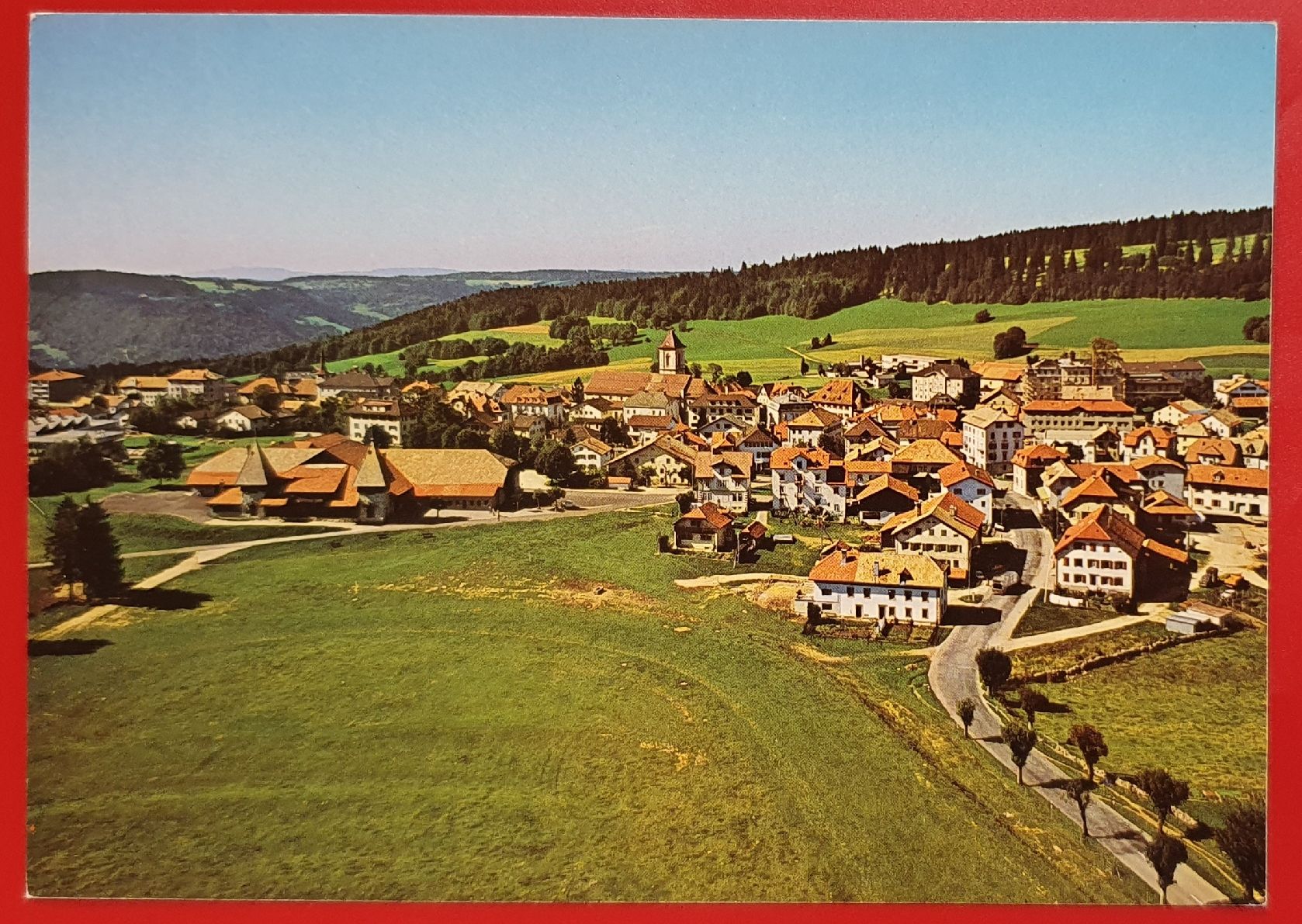 Cartoline postali: Saignelegier - Flugaufnahme – Usato da Kreuzlingen venduto da Rschweiz1