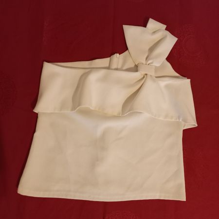 Top blanc taille L 