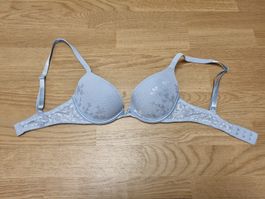 Damen Bügel Push up BH hellblau Grösse 75A *NEU*