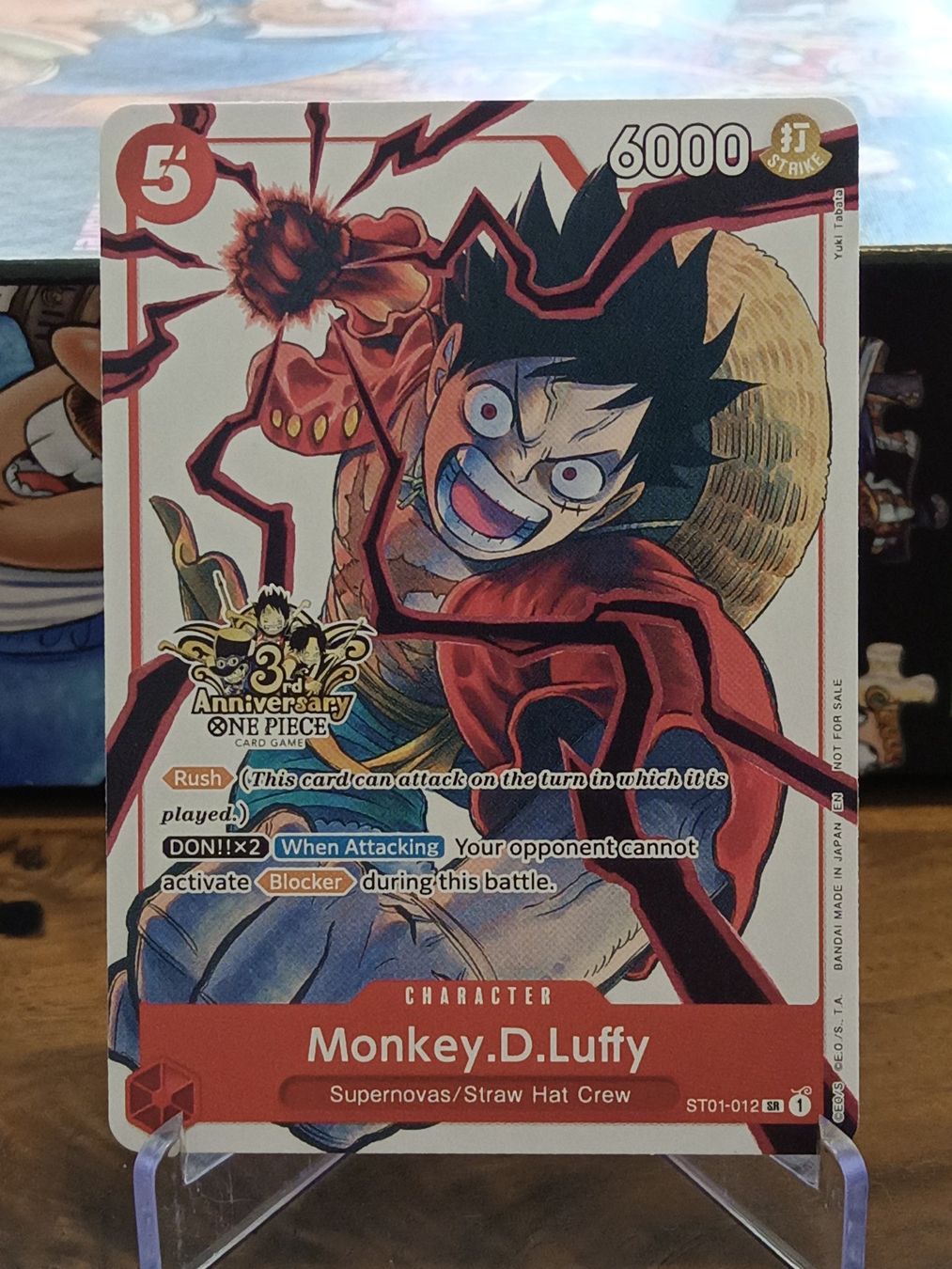 Bandai Carte collezionabili: One Piece | Monkey.D.Luffy - ST01-012 (3rd Anniv. Stamp!!) – Nuovo (secondo la descrizione) da Wettingen venduto da Legends_of_Baden_TCG