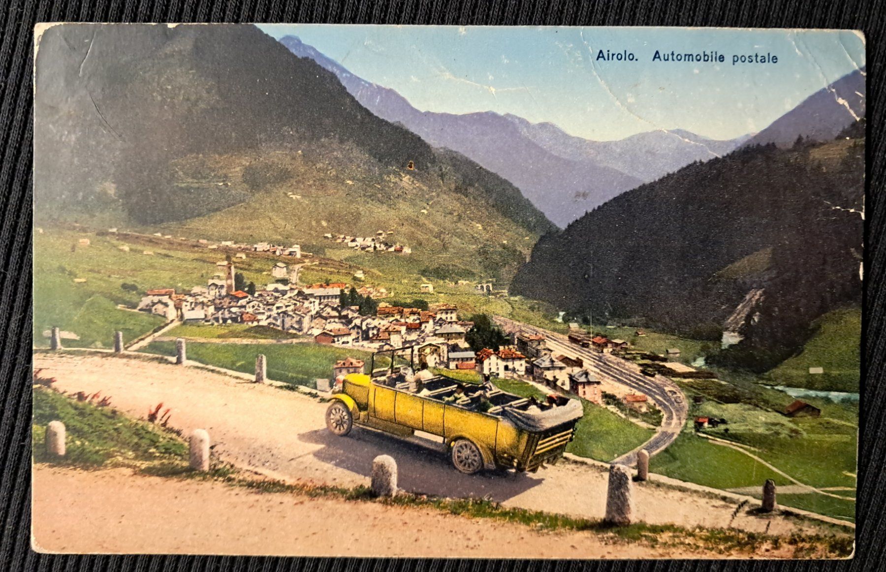 Ansichtskarten: AIROLO - POSTAUTO - MIT MANGEL!!! CON PIEGHE!!! – Defekt aus Ponto Valentino von giorgia06