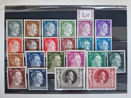 Deutsches Reich Briefmarken Lot Adolf Hitler POSTFRISCH