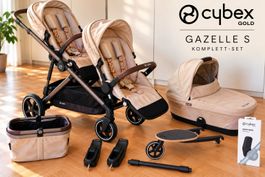 Cybex Gazelle S Komplettset für 2 Kinder + Zubehör