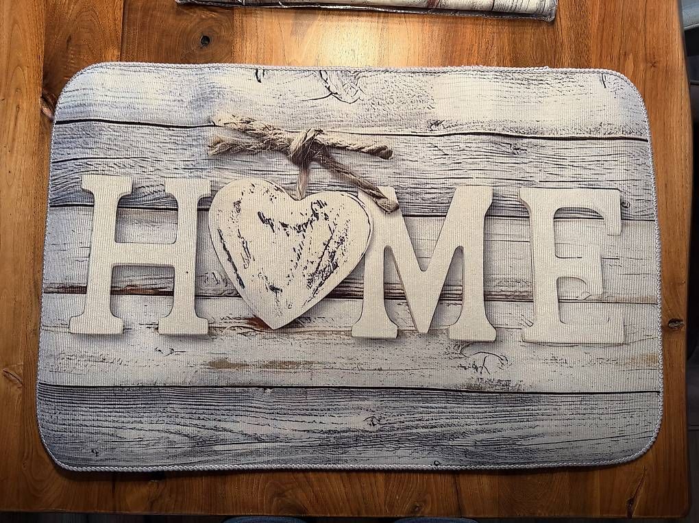 Tappeti: Fussmatte "Home" im Shabby Chic Look - Herbstdeko! – Usato da Häggenschwil venduto da _kick