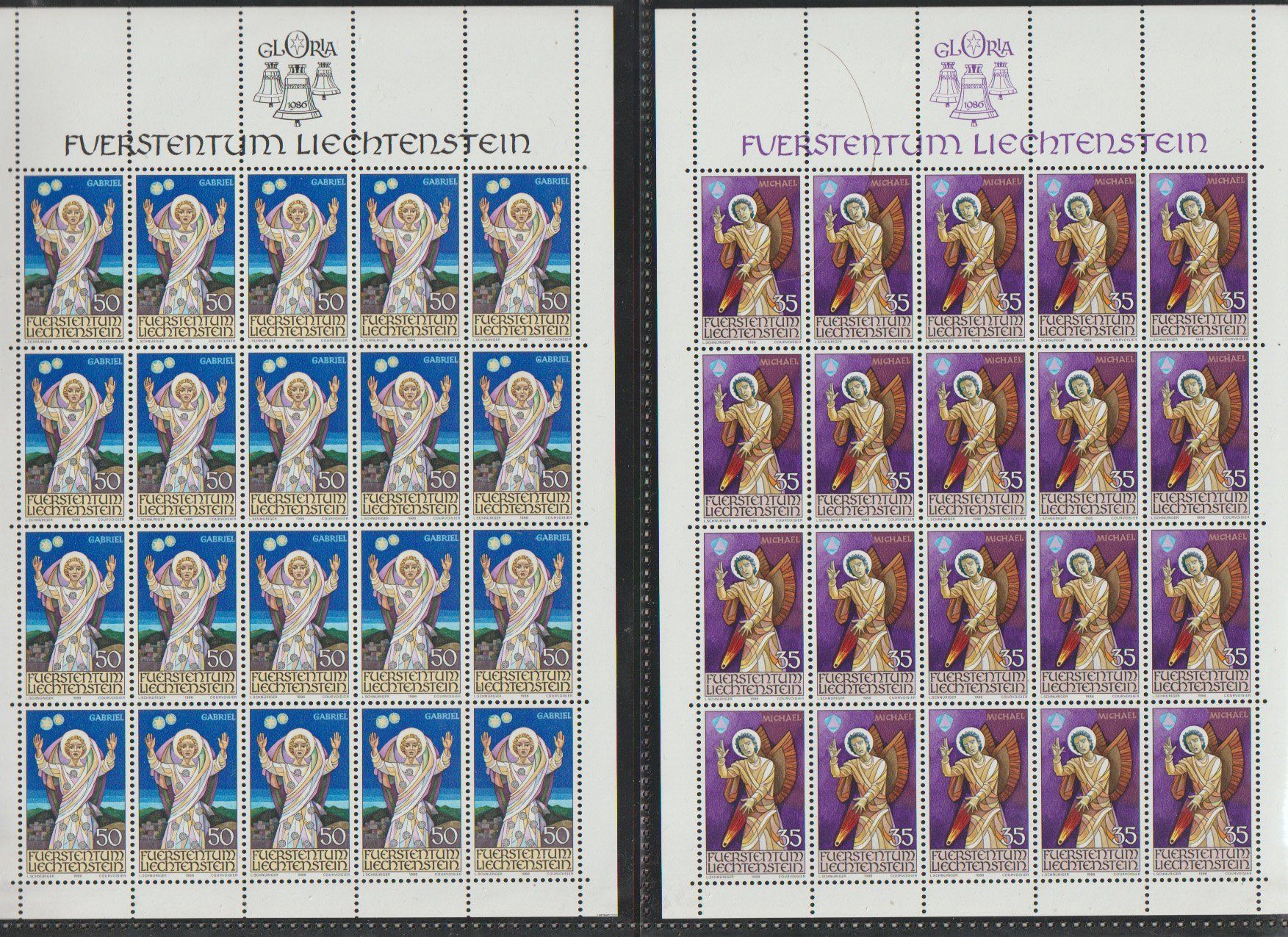 Tutti i francobolli: Blocs de Timbres Liechtenstein  ** – Nuovo e nell'imballaggio originale da Crans-Montana venduto da kira56 2