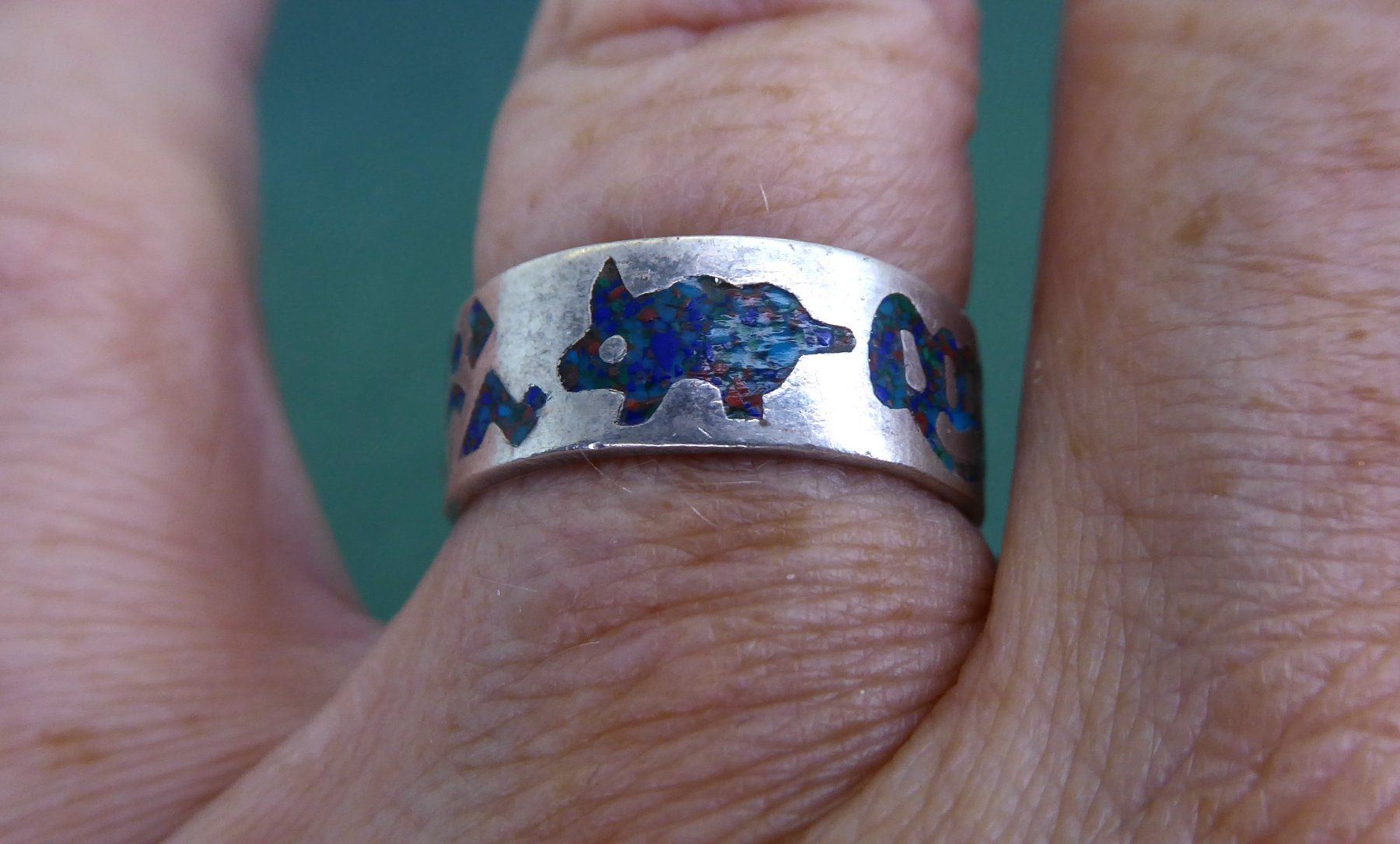 Bagues: Ring 925 Silber mit Emaille – D'occasion à Muri AG par silvermouse007 3