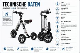 TopMate ES-35 Dreirad Roller