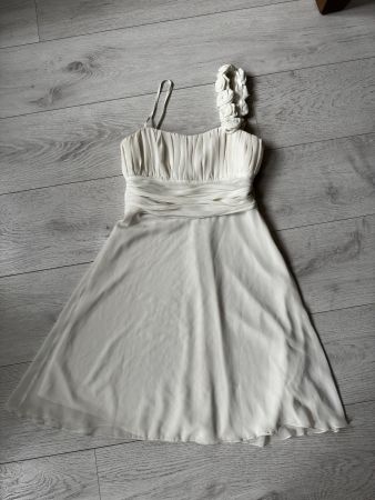 Festliches Sommerkleid mit Rosenapplikation Gr. 34