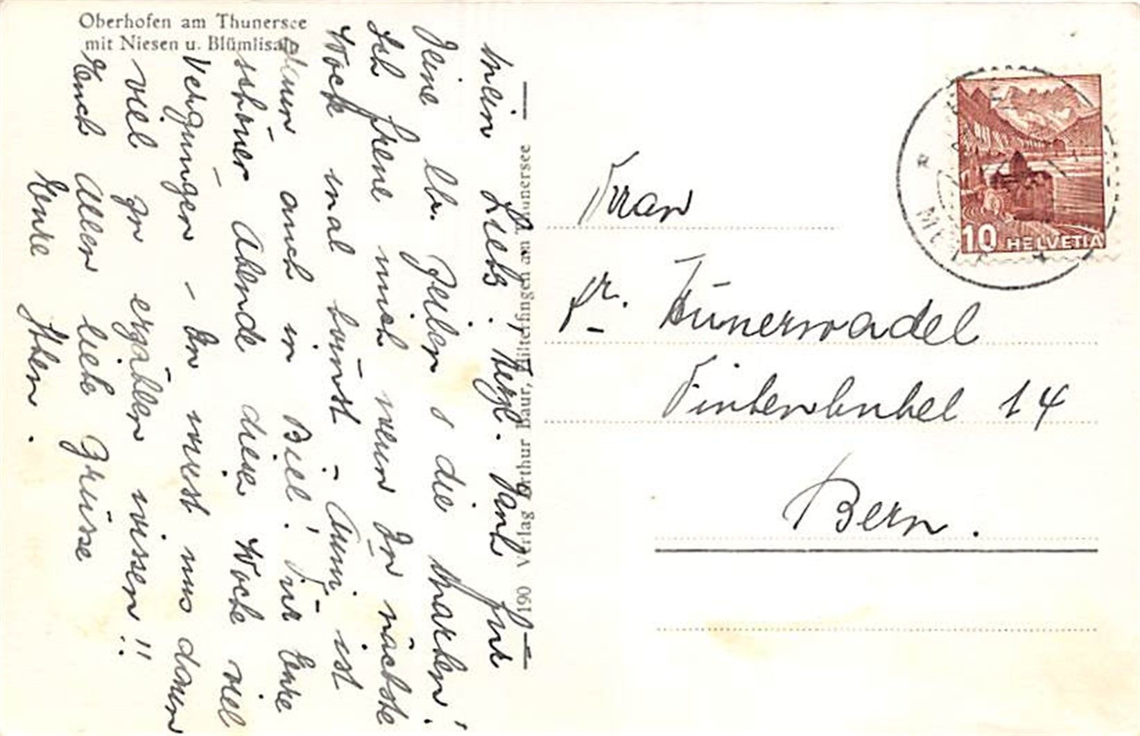 Cartes postales: Oberhofen – D'occasion à Ottikon b.Kemptth. par Neptun1974 1