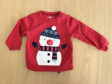 Weihnachts-Pullover mit blinkender Nase C&A Gr. 86