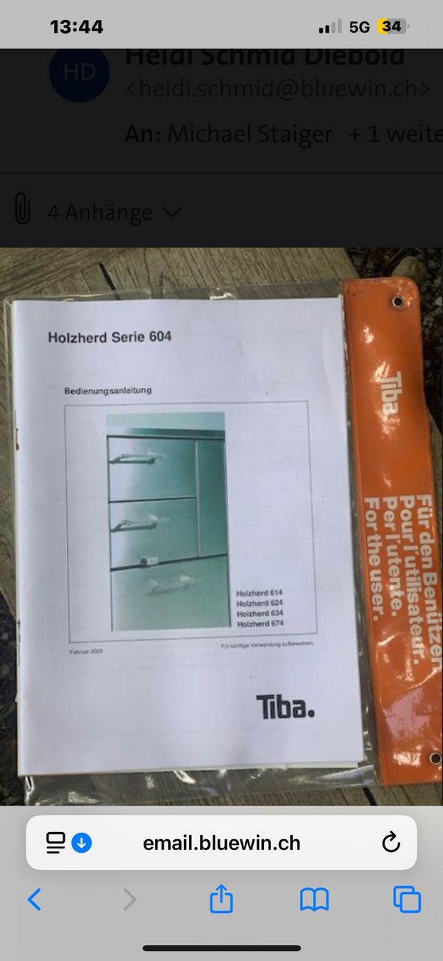 Tiba Cucine: TIBA 634 E HOLZKOCHHERD – Usato da Hittnau venduto da Gartenparadies 9