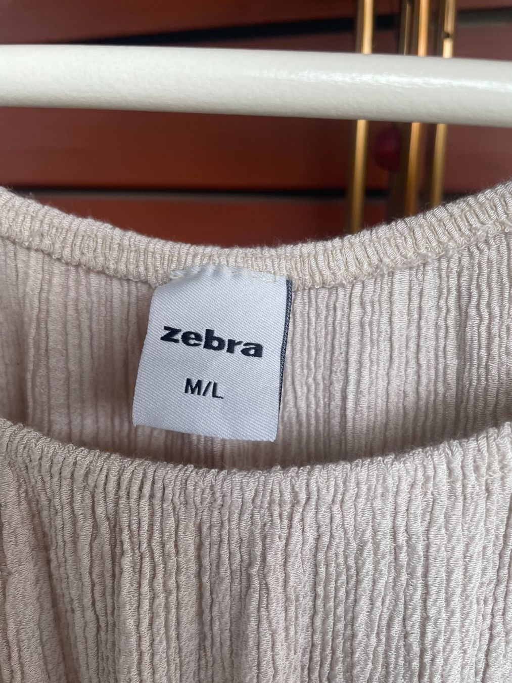 Zebra Camicette: Bluse mit Spitze, Grösse M/L, Beige – Usato da Zofingen venduto da angito 1