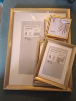 6- teiliges Bilderrahmen Set - gold komplett neu