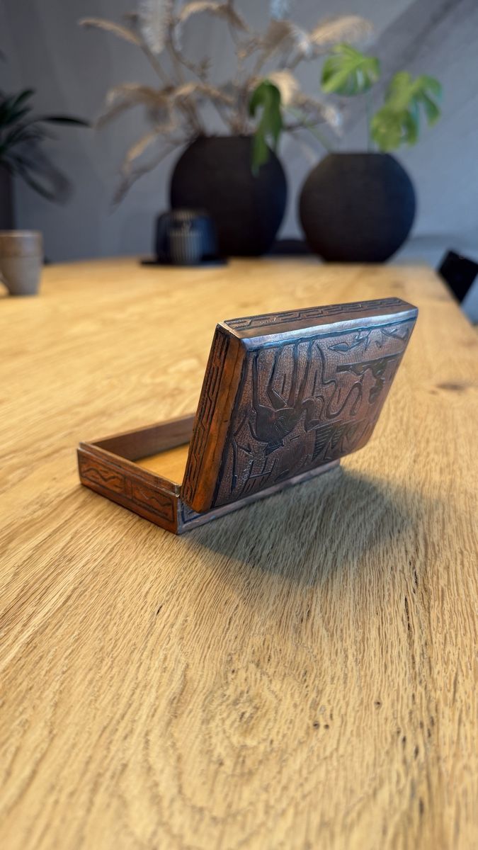 Portagioie: Vintage Holzschatulle handgeschnitzt – Usato da Zufikon venduto da HappySelling 3