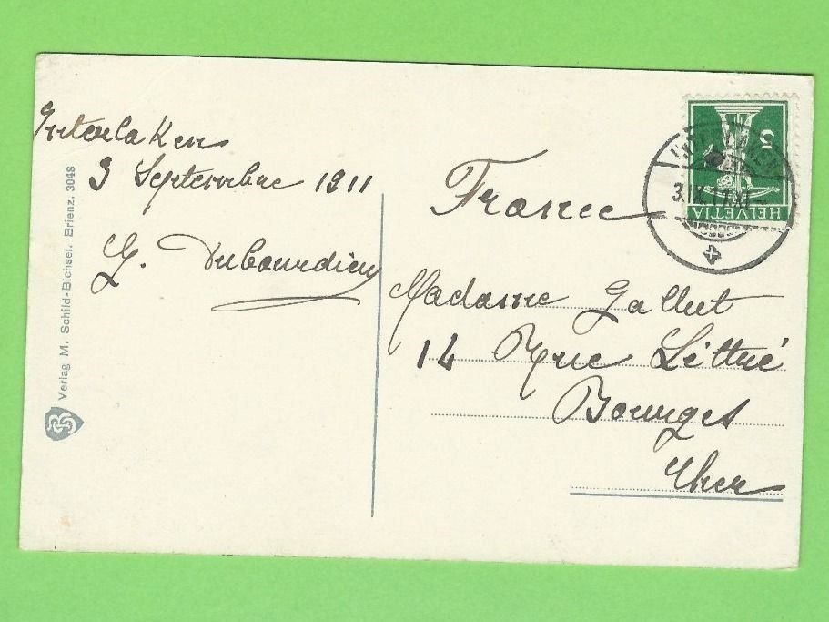 Cartoline postali: Interlaken, Jungfrau – Usato da Zürich venduto da t24_de 1