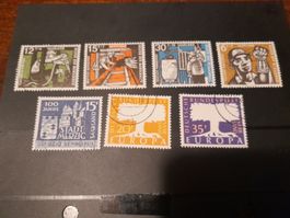 Sarre 7 timbres 1957