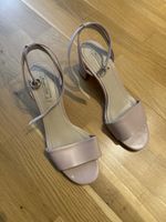 Massimo Duti Riemensandalen pastell rosa